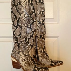 Snakeskin boots